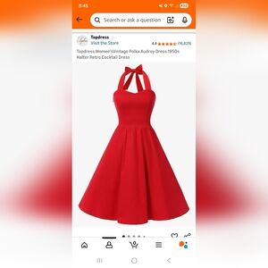 Red Halter Dress